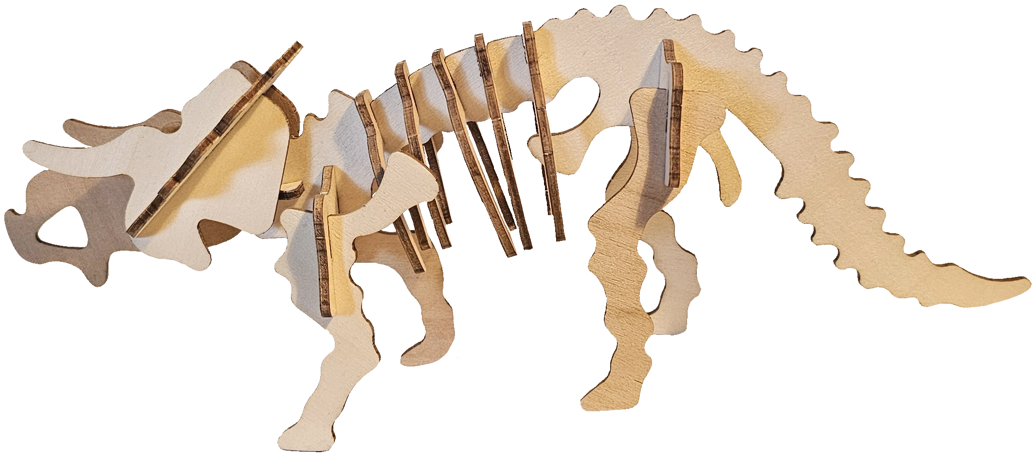 wooden dino