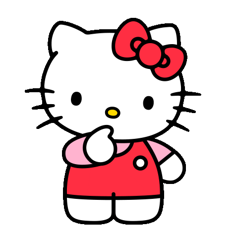 hello kitty tilting her head side to side